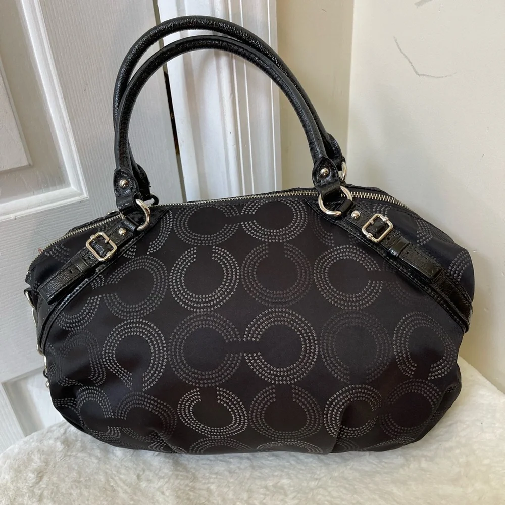 Coach Madison Dotted Op Art Large Sophia Satchel